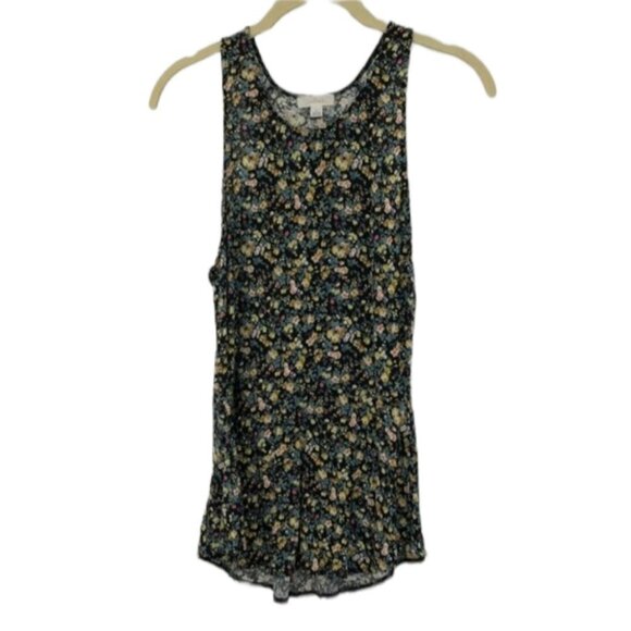 Wilfred  Aritzia floral multicolor tank top high scoop neck xs - Picture 1 of 15